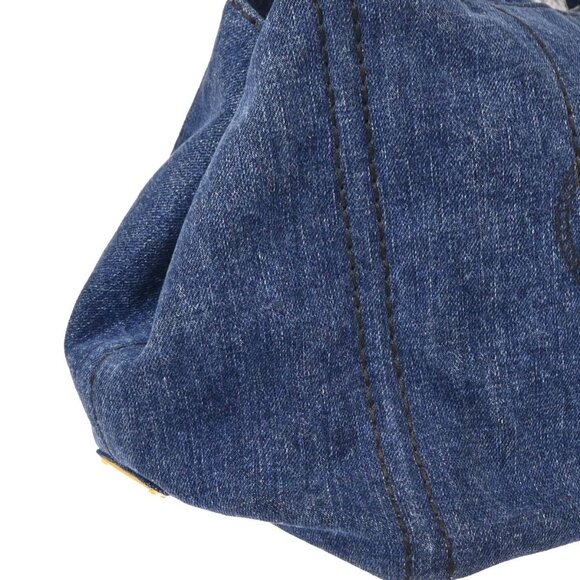 Prada Blue Denim Canapa Tote Handbag - Picture 4 of 11